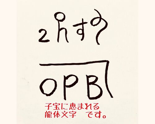 子宝　龍体文字